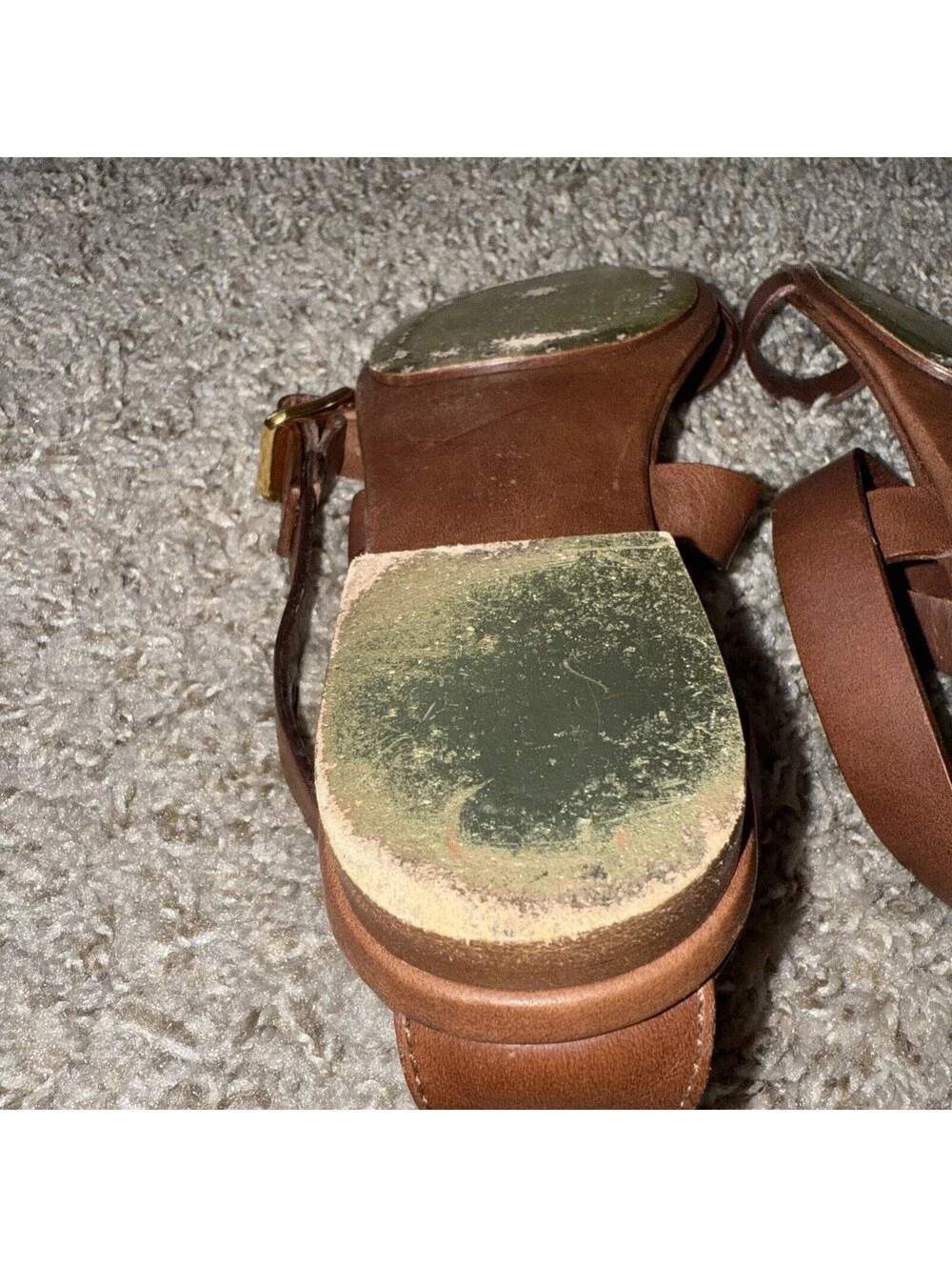Michael Kors Brown Leather Gladiator